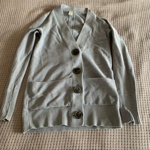 White + Warren button up sweater